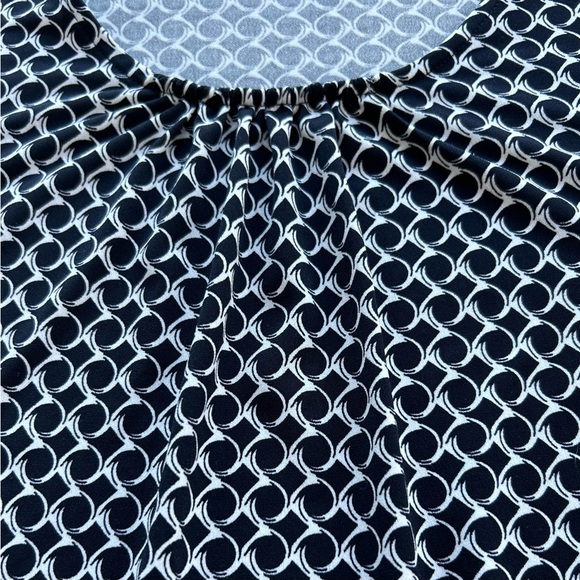 Liz Claiborne Career Women's Black White Polka Dot Blouse Long Sleeve Size S - Picture 3 of 7